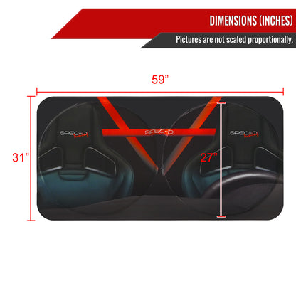 Universal Spec-D Tuning Window Sunshade (59" L x 31" W)