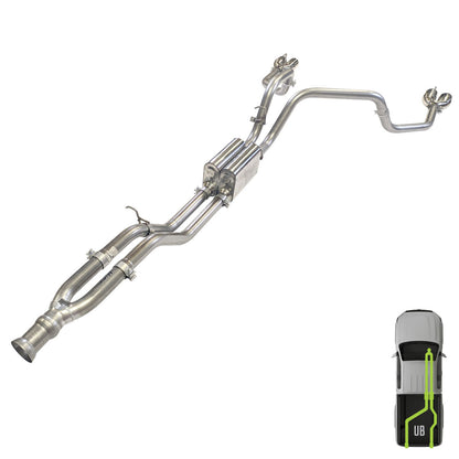 Suburban/Yukon, 2021-2025, 6.2L Clamp-On, MPI Exhaust Cat-Back Dual Exhaust Kits