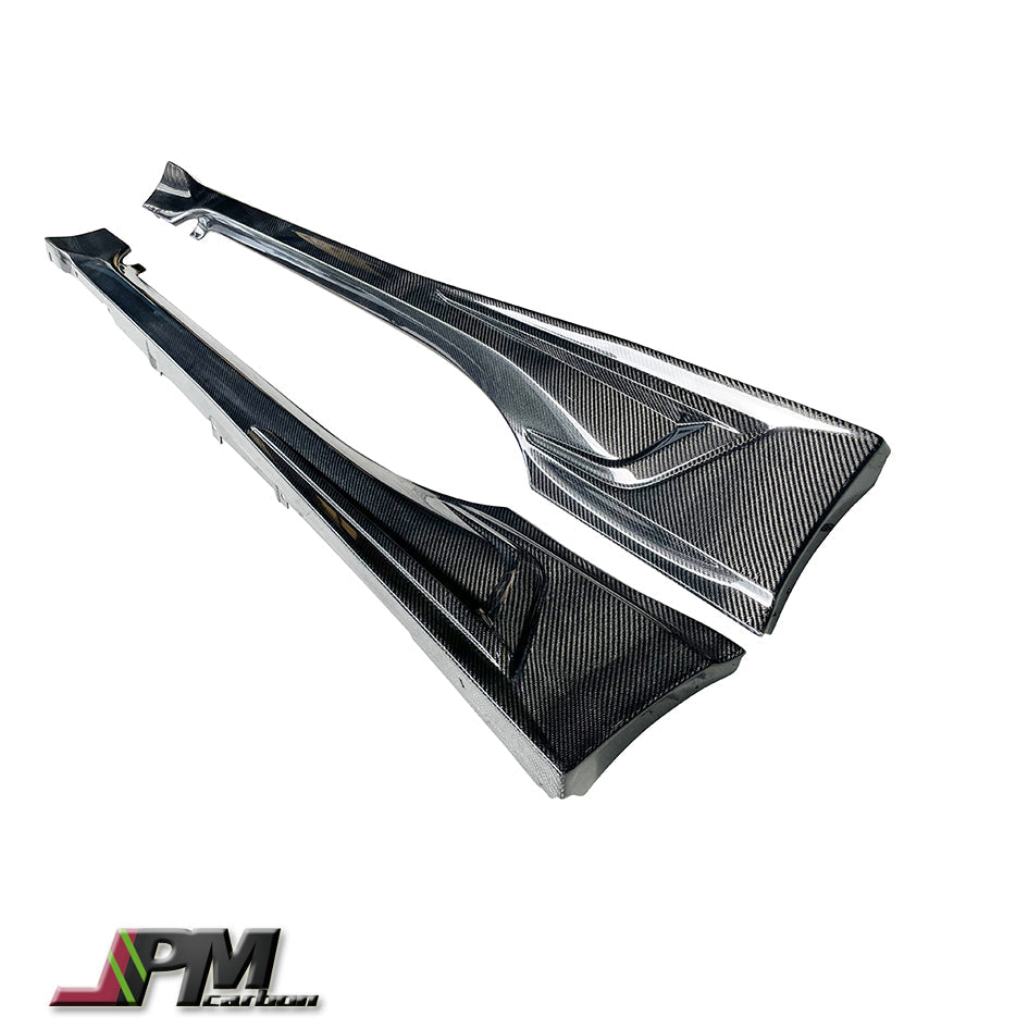 TRD Style Carbon Fiber Side Skirt Add-on Lips Fits For 2022-2024 Toyota GR86 Only