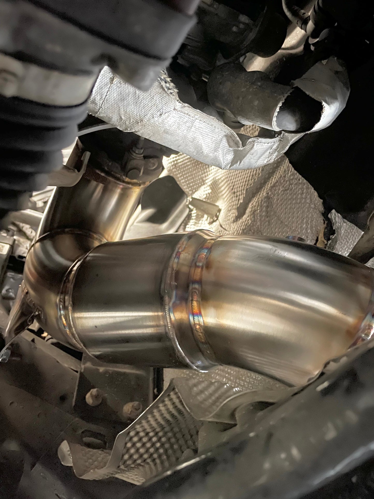 CCdesign 4" Downpipe MK7/7.5 VW Golf R & 8V/8S Audi A3/S3 AWD