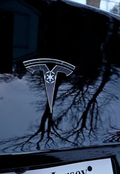 Galactic Empire Tesla Emblem Decals (Front + Back) | Model S