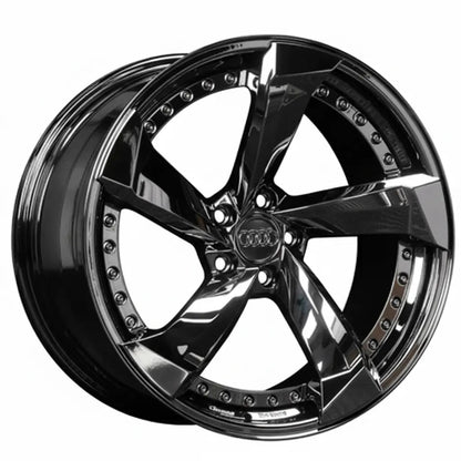 Set of Forged 2-Piece Audi  E-TRON / Q8 "Rotor" Style Wheels