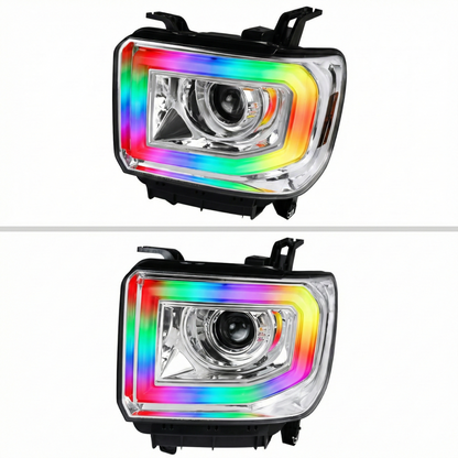 NTXGlow RGB headlights (14 - 19 GMC Sierra 1500 / 2500 / 3500)