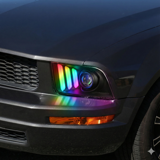 NTXGLOW RGB projector headlights (2005 - 2009 Ford Mustang)