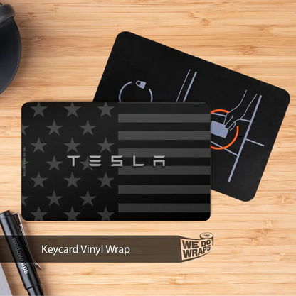 Ghost Black Patriot Flag | NFC Key Card Wrap