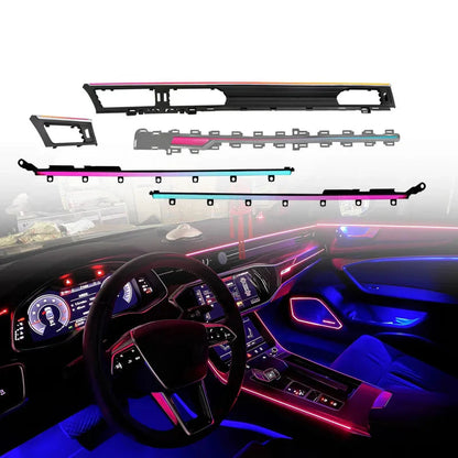 Audi A6 / A6L C8 Interior 64-Color Active Symphony Rainbow LED Ambient Light Kit 2019 - 2024