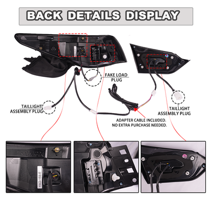 2013–2017 Infiniti Q50 / Q50S RGB Hawkeye Style Taillights