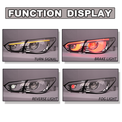 2013–2017 Infiniti Q50 / Q50S RGB Hawkeye Style Taillights