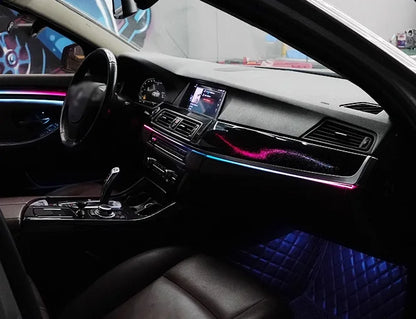 BMW 5 Series F10 / F11 / F18 RHD Interior 64-Color Dynamic Symphony LED Ambient Light Kit 2010 - 2018
