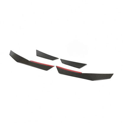 Audi R8 V10 / V10 Plus Coupe 4S Gen 2 Carbon Fiber A-Style Front Fins Diveplanes 2016 - 2018