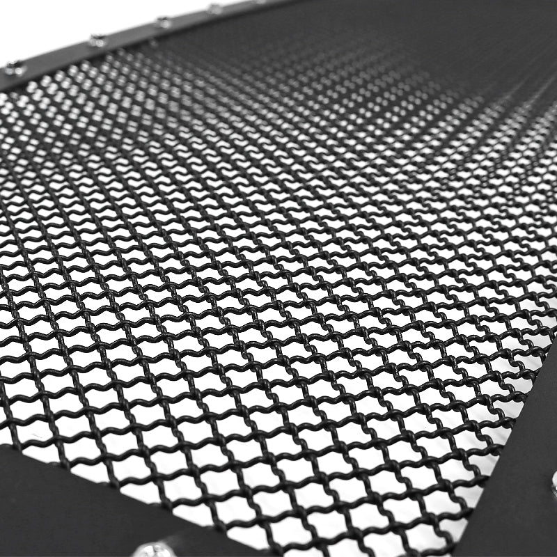 2009-2012 Ford F-150 Rivet Style Black Stainless Steel Mesh Grille  Center Insert
