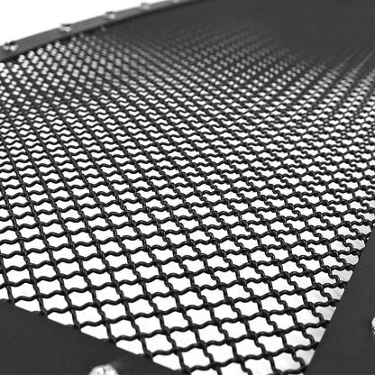 2009-2012 Ford F-150 Rivet Style Black Stainless Steel Mesh Grille  Center Insert