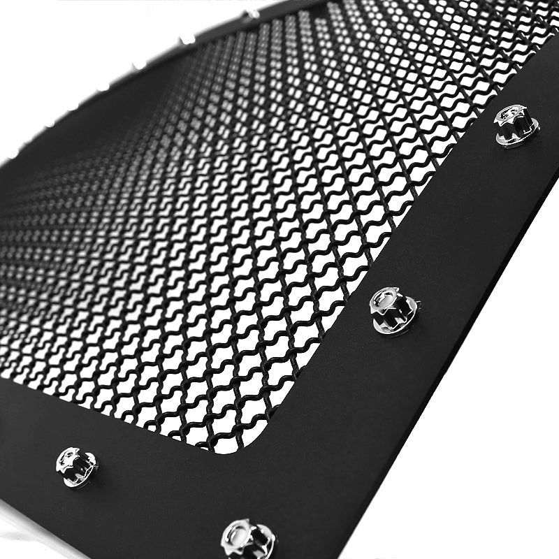 2009-2012 Ford F-150 Rivet Style Black Stainless Steel Mesh Grille  Center Insert