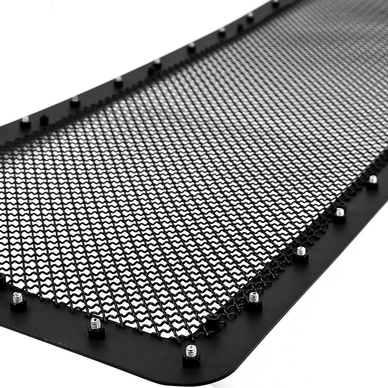 2009-2012 Ford F-150 Rivet Style Black Stainless Steel Mesh Grille  Center Insert