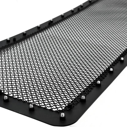 2009-2012 Ford F-150 Rivet Style Black Stainless Steel Mesh Grille  Center Insert