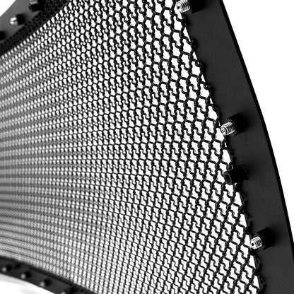 2009-2012 Ford F-150 Rivet Style Black Stainless Steel Mesh Grille  Center Insert
