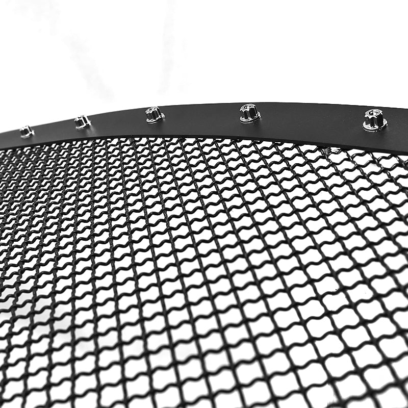 2011-2016 Ford F-250/F-350/F-450/F-550 Rivet Style Black Stainless Steel Mesh Grille Center Insert