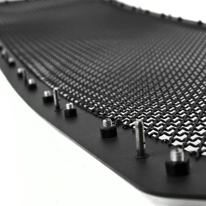 2011-2016 Ford F-250/F-350/F-450/F-550 Rivet Style Black Stainless Steel Mesh Grille Center Insert