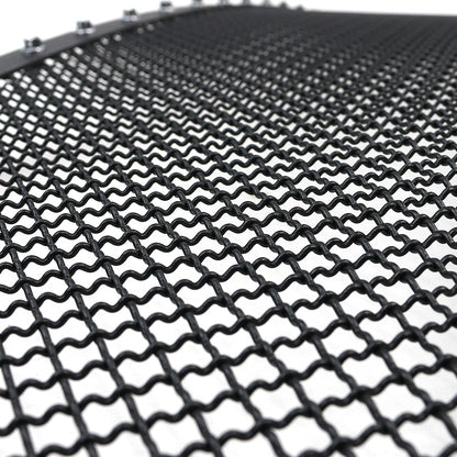 1999-2004 F-250/F-350/F-450/F-550/Excursion Rivet Style Black Stainless Steel 3PC Mesh Grille Insert