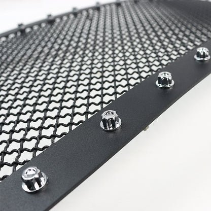 1999-2004 F-250/F-350/F-450/F-550/Excursion Rivet Style Black Stainless Steel 3PC Mesh Grille Insert