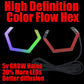 High Definition Color Flow Hex Halos - 5v SK6812 RGBW