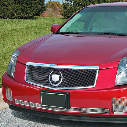 2003-2007 Cadillac CTS Chrome ABS Grille w/ Stainless Steel Mesh