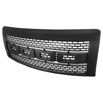 2009-2014 Ford F-150 Raptor Style Carbon Fiber Look ABS Grille
