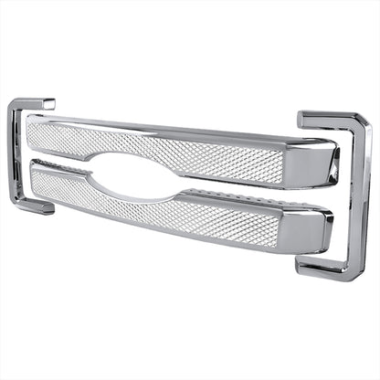 2011-2016 Ford F-250/F-350/F-450/F-550 SuperDuty Platinum Style Chrome ABS Grille Overlay