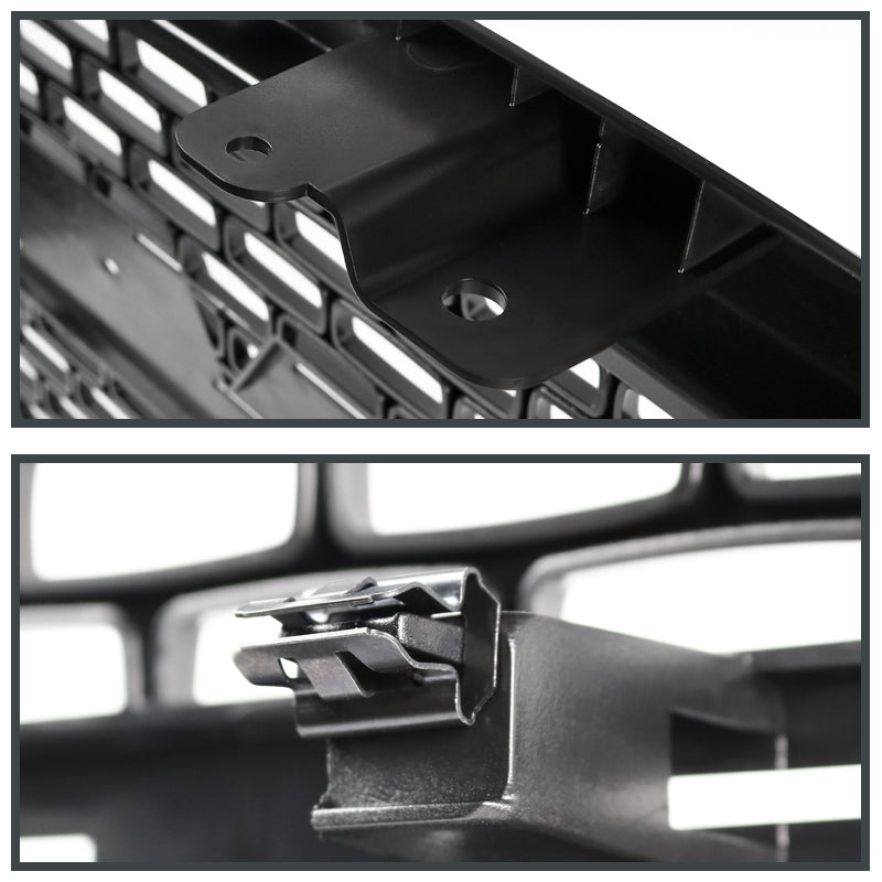 2014-2015 GMC Sierra 1500 Glossy Black ABS Denali Style Square Mesh Grille
