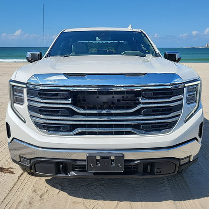 2022-2025 GMC Sierra 1500 Chrome AT4 Style Mesh Front Upper Hood Grille