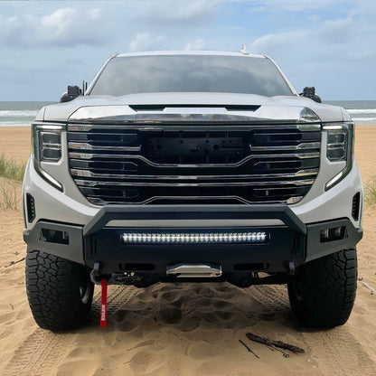 2022-2025 GMC Sierra 1500 Chrome AT4 Style Mesh Front Upper Hood Grille