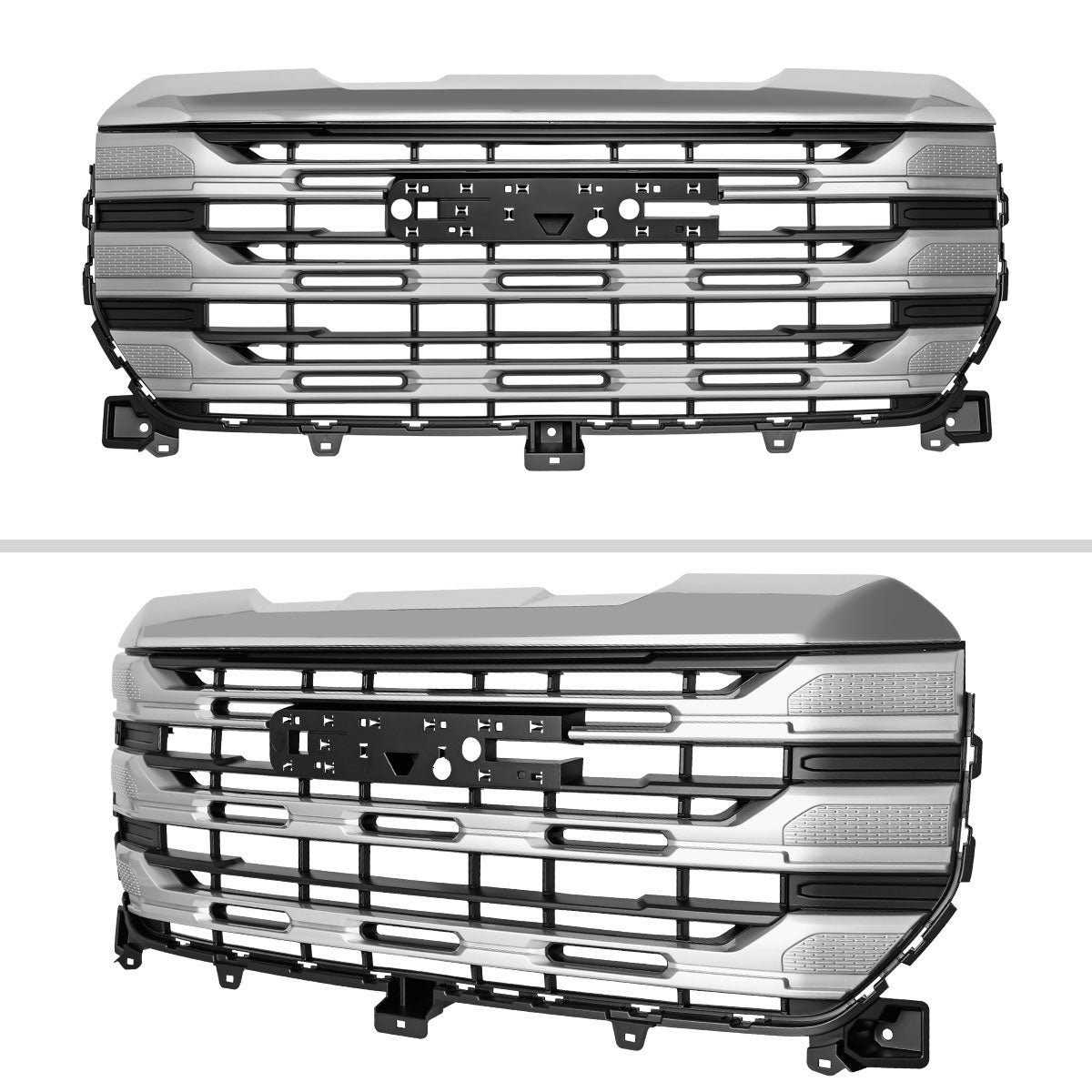 2022-2025 GMC Sierra 1500 Chrome SLE Style Mesh Front Upper Hood Grille