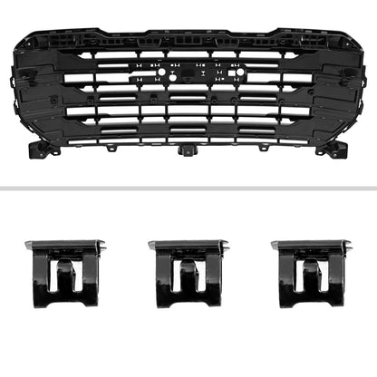 2022-2025 GMC Sierra 1500 Glossy Black SLE Style Mesh Front Upper Hood Grille