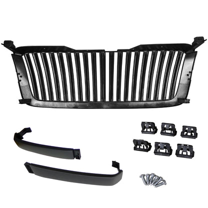 2003-2006 Chevrolet Silverado/Avalanche Matte Black ABS Conversion Vertical Grille