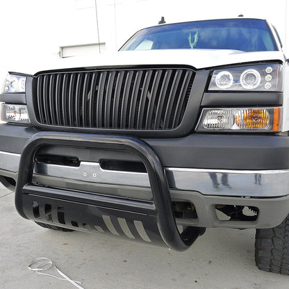 2003-2006 Chevrolet Silverado/Avalanche Matte Black ABS Conversion Vertical Grille
