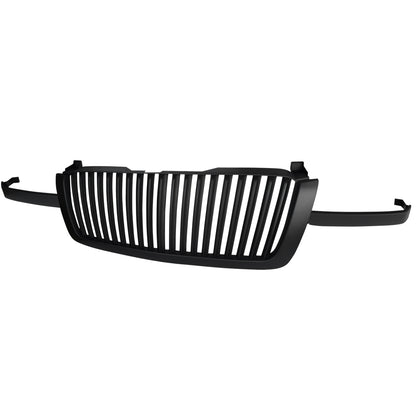 2003-2006 Chevrolet Silverado/Avalanche Matte Black ABS Conversion Vertical Grille
