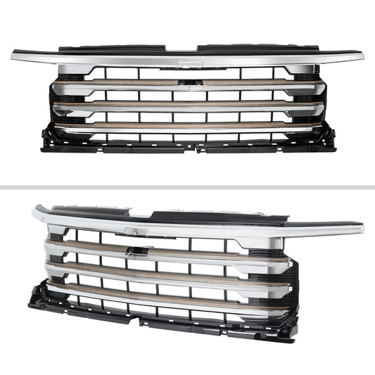 2022-2024 Chevrolet Silverado 1500 High Country Chrome Mesh Front Upper Hood Grille