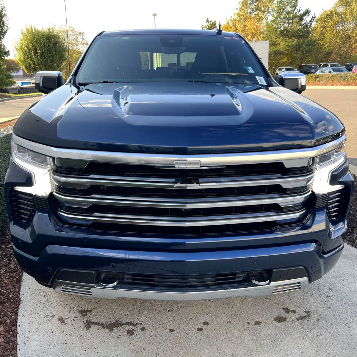 2022-2024 Chevrolet Silverado 1500 High Country Chrome Mesh Front Upper Hood Grille