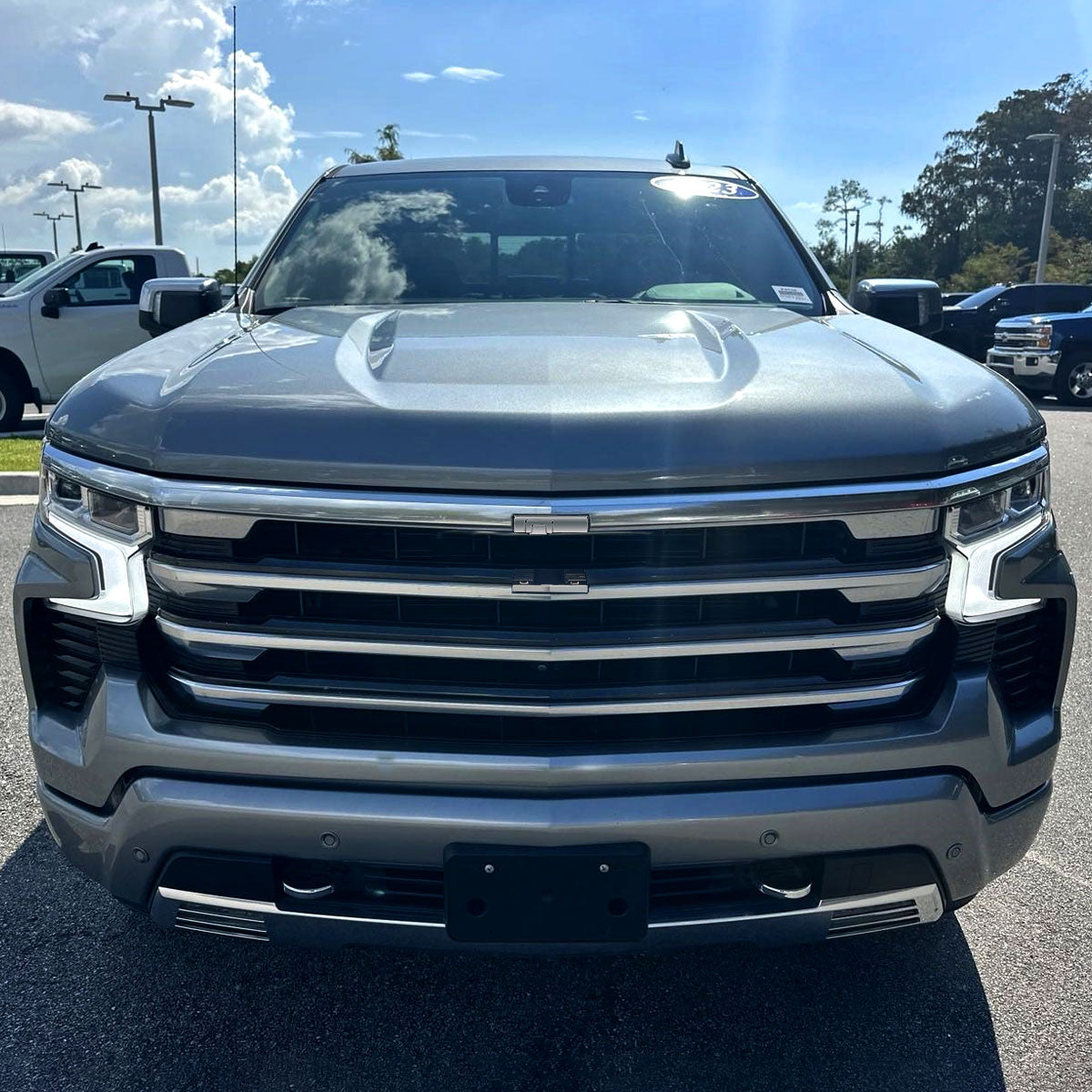 2022-2024 Chevrolet Silverado 1500 High Country Chrome Mesh Front Upper Hood Grille
