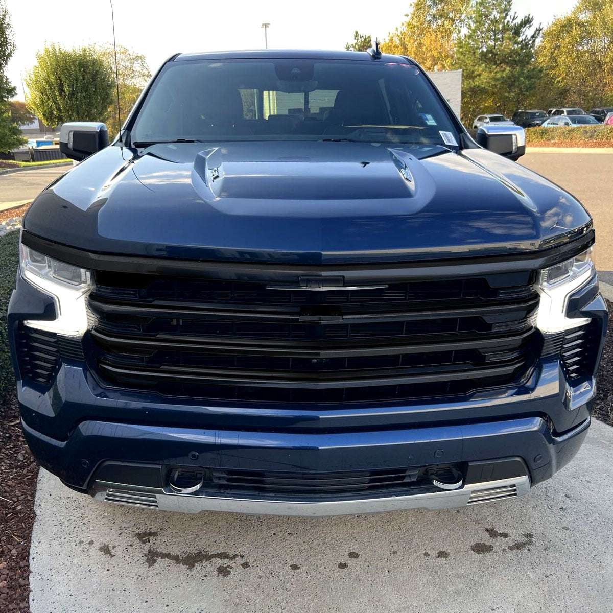 2022-2024 Chevrolet Silverado 1500 High Country Black Mesh Front Upper Hood Grille