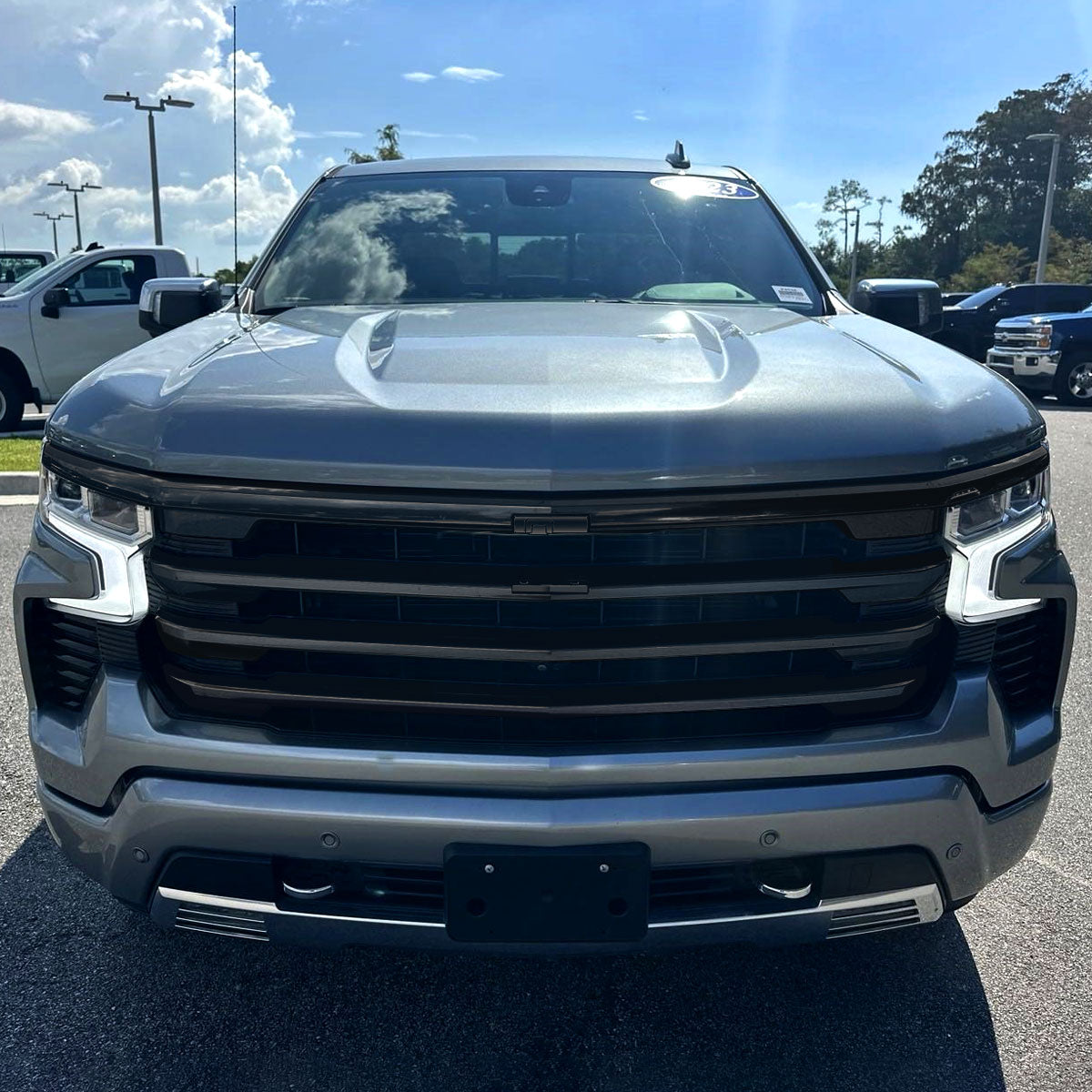 2022-2024 Chevrolet Silverado 1500 High Country Black Mesh Front Upper Hood Grille