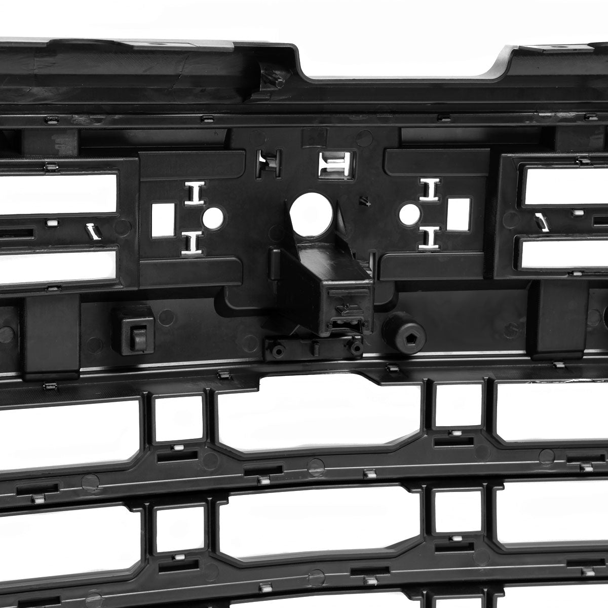 2022-2024 Chevrolet Silverado 1500 Glossy Black Mesh Front Upper Hood Grille