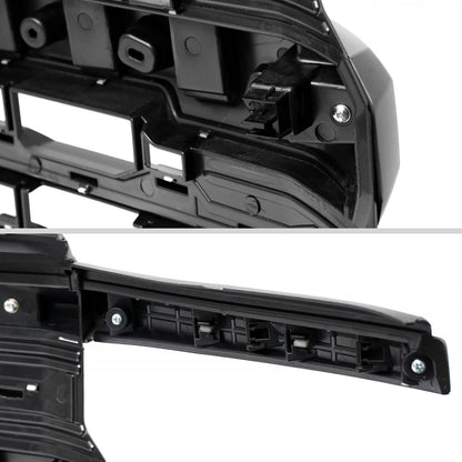 2022-2024 Chevrolet Silverado 1500 Glossy Black Mesh Front Upper Hood Grille