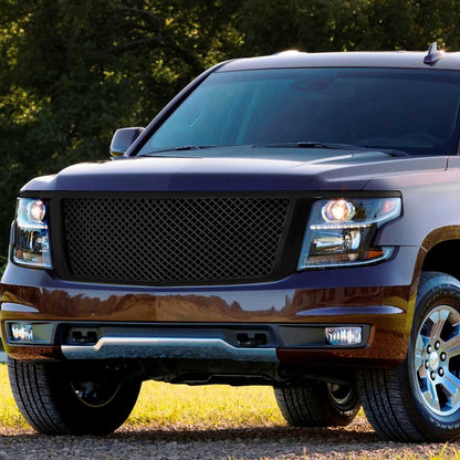2015-2018 Chevrolet Suburban/Tahoe Glossy Black ABS Mesh Grille
