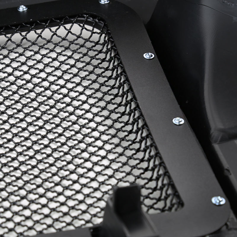 2007-2018 Jeep Wrangler Matte Black ABS Mesh Grille