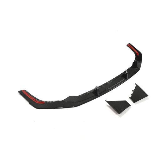 Audi RS7 C8 Sportback 4-Door Pre-Preg Dry Carbon Fiber Front Bumper Diffuser Lip Set 2019 - 2021