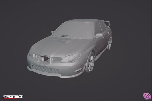 Subaru Impreza WRX STI Hawkeye (GD) 3D Scan (2006-2007)