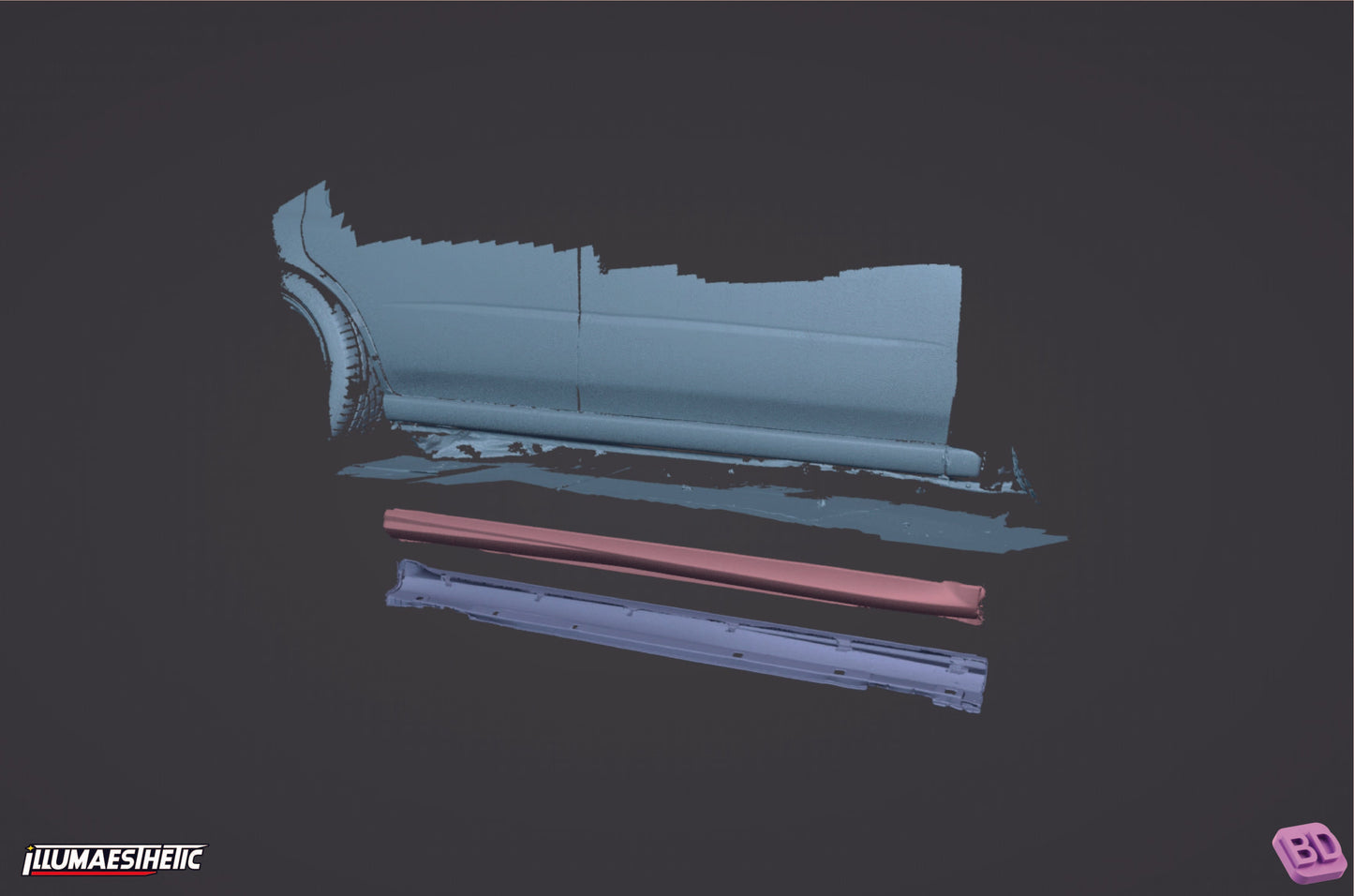Subaru Impreza WRX STI Hawkeye (GD) 3D Scan (2006-2007)