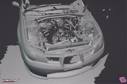 Subaru Impreza WRX STI Hawkeye (GD) 3D Scan (2006-2007)