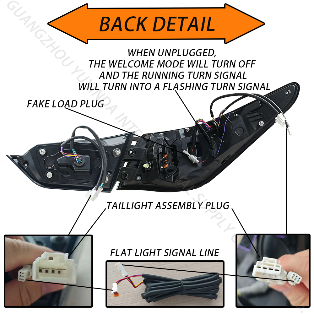 2013–2017 Infiniti Q50 Hawkeye Style LED Taillight Assembly